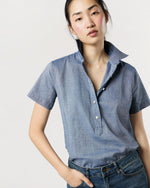 Load image into Gallery viewer, Scout Shirt in Indigo Cotolino Chambray
