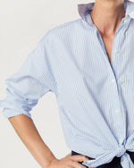 Load image into Gallery viewer, Weekender Shirt in Blue/Multi Stripe Poplin
