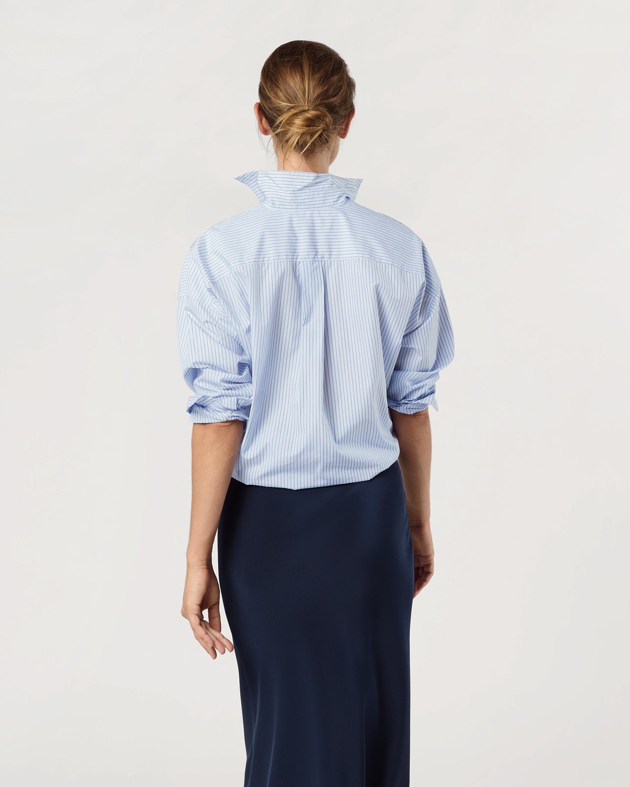 Weekender Shirt in Blue/Multi Stripe Poplin