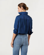 Load image into Gallery viewer, Safari Shirt in Petrol Nylon Faille
