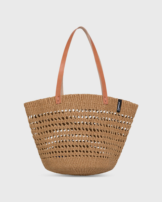 Kiondo Shopper Basket in Brown Open Weave