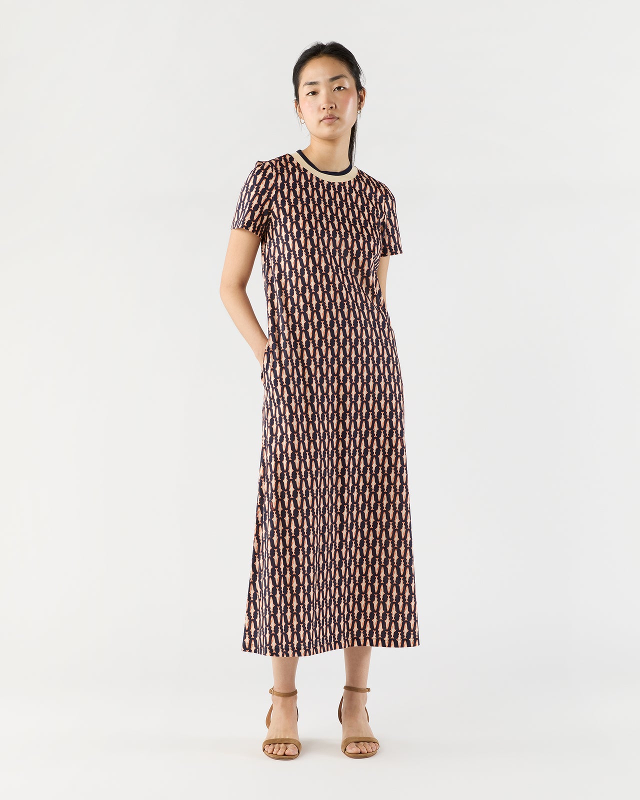 Sporty Swing Dress in Pesciolini Cotton Jersey
