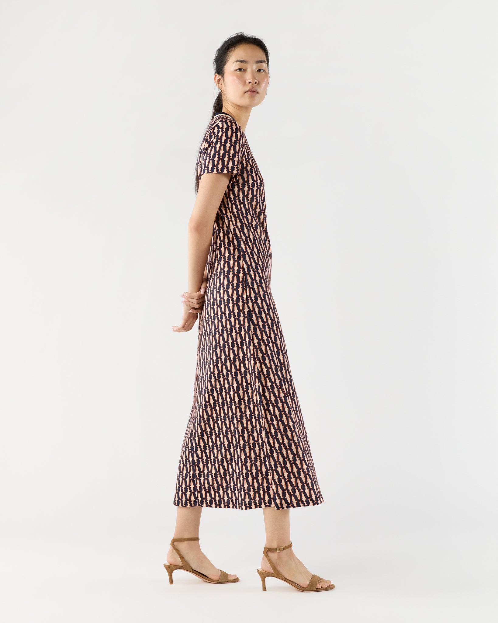 Sporty Swing Dress in Pesciolini Cotton Jersey