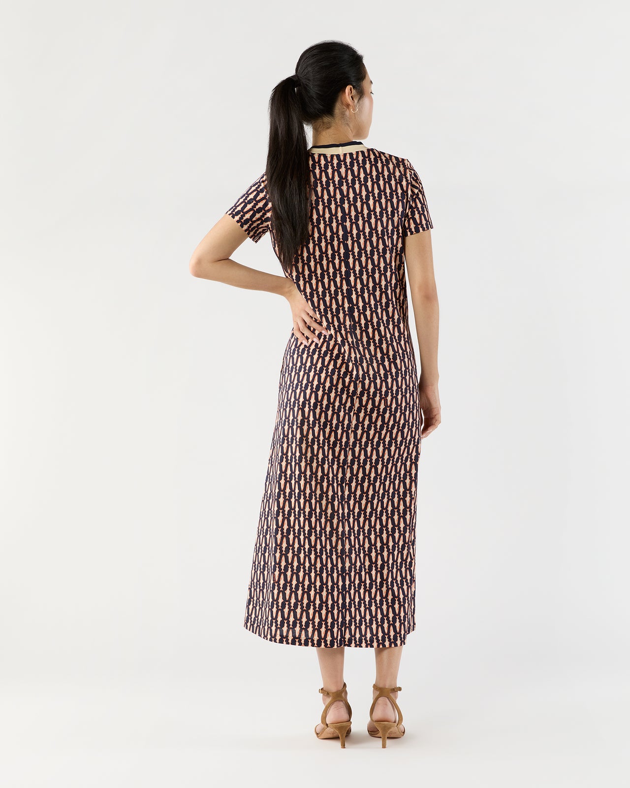 Sporty Swing Dress in Pesciolini Cotton Jersey