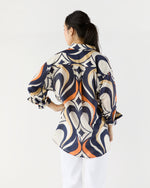 Load image into Gallery viewer, Better Than Your Boyfriend&#39;s Shirt in Jive Macro Cotton Silk
