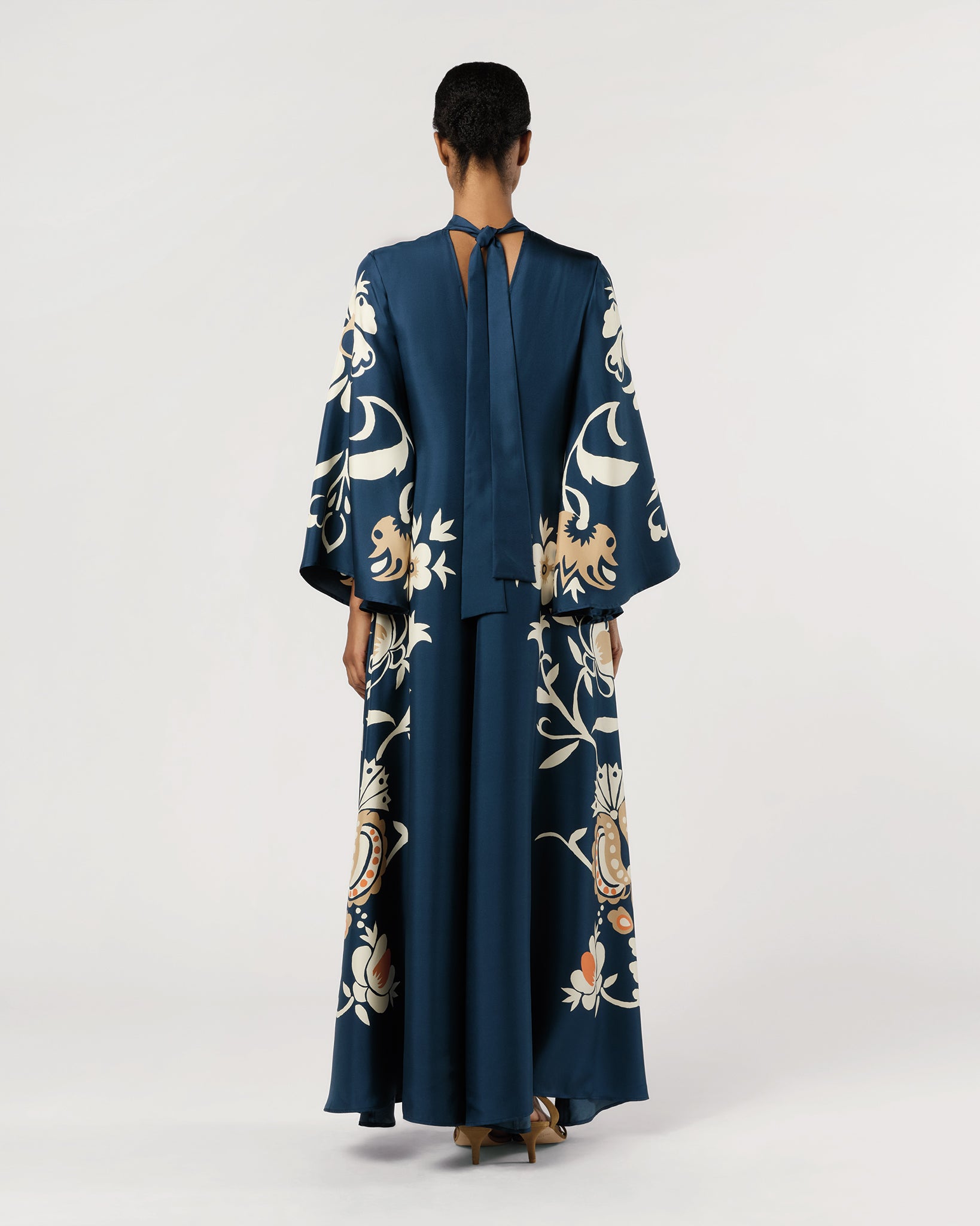 Magnifico Dress in Selva Placée Silk