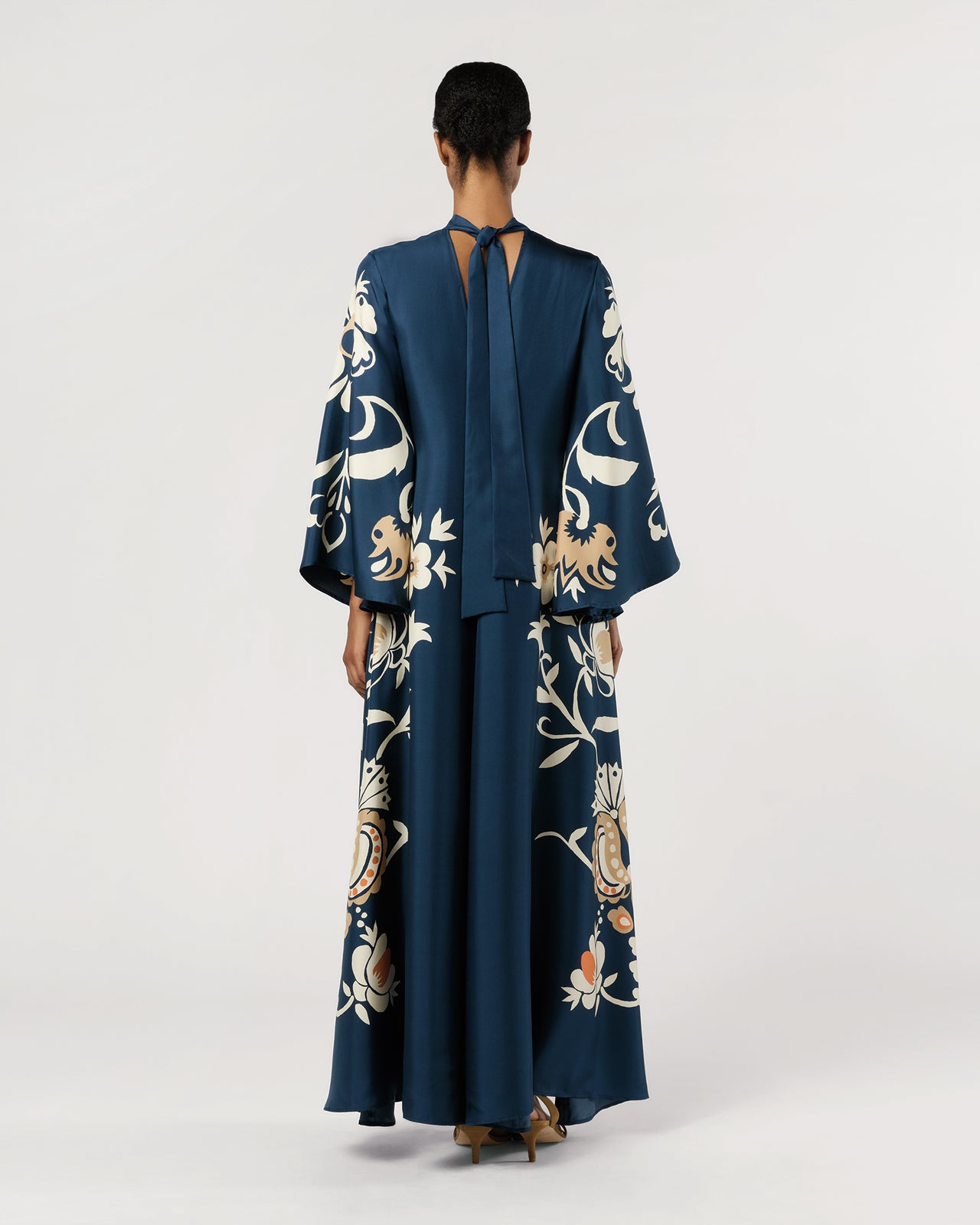 Magnifico Dress in Selva Placée Silk