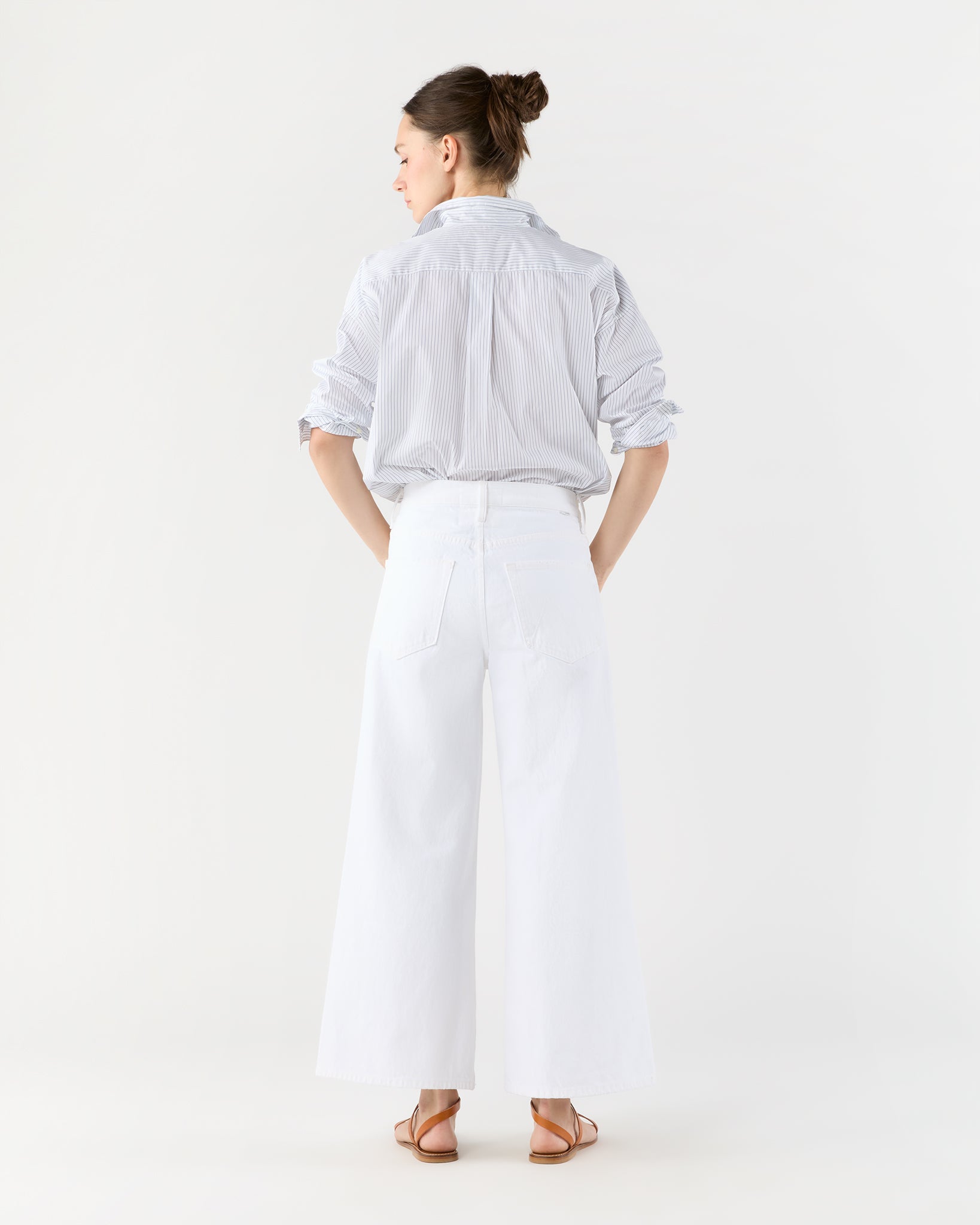 The Ditcher Roller Zip Ankle Jean in Picket Fence