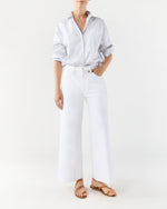 Load image into Gallery viewer, The Ditcher Roller Zip Ankle Jean in Picket Fence
