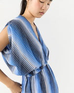 Load image into Gallery viewer, Alem Plunge Dress in Feven Blue
