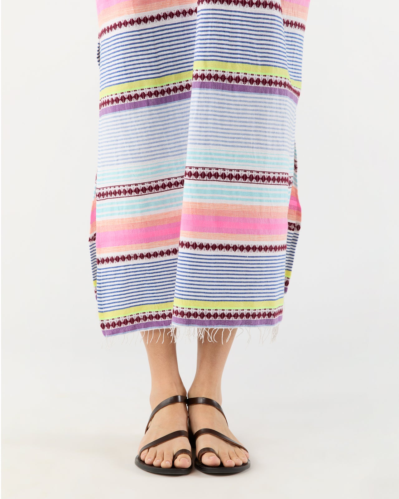 Gasira V-Neck Caftan in Cirq Citrus
