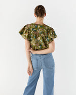 Load image into Gallery viewer, Perline Flutter Sleeve Blouse in Lichen
