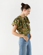 Load image into Gallery viewer, Perline Flutter Sleeve Blouse in Lichen
