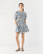 Load image into Gallery viewer, Rosalie Short Sleeve Mini Dress in Ciel
