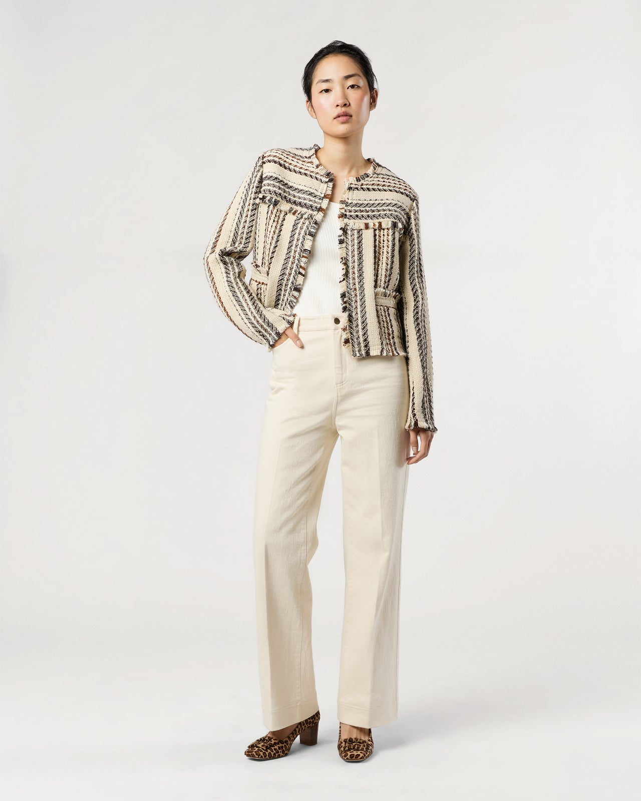 Izaria Jacket in Ecru