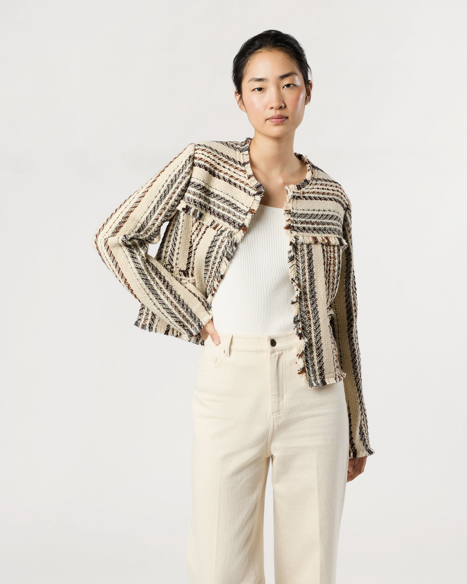 Izaria Jacket in Ecru