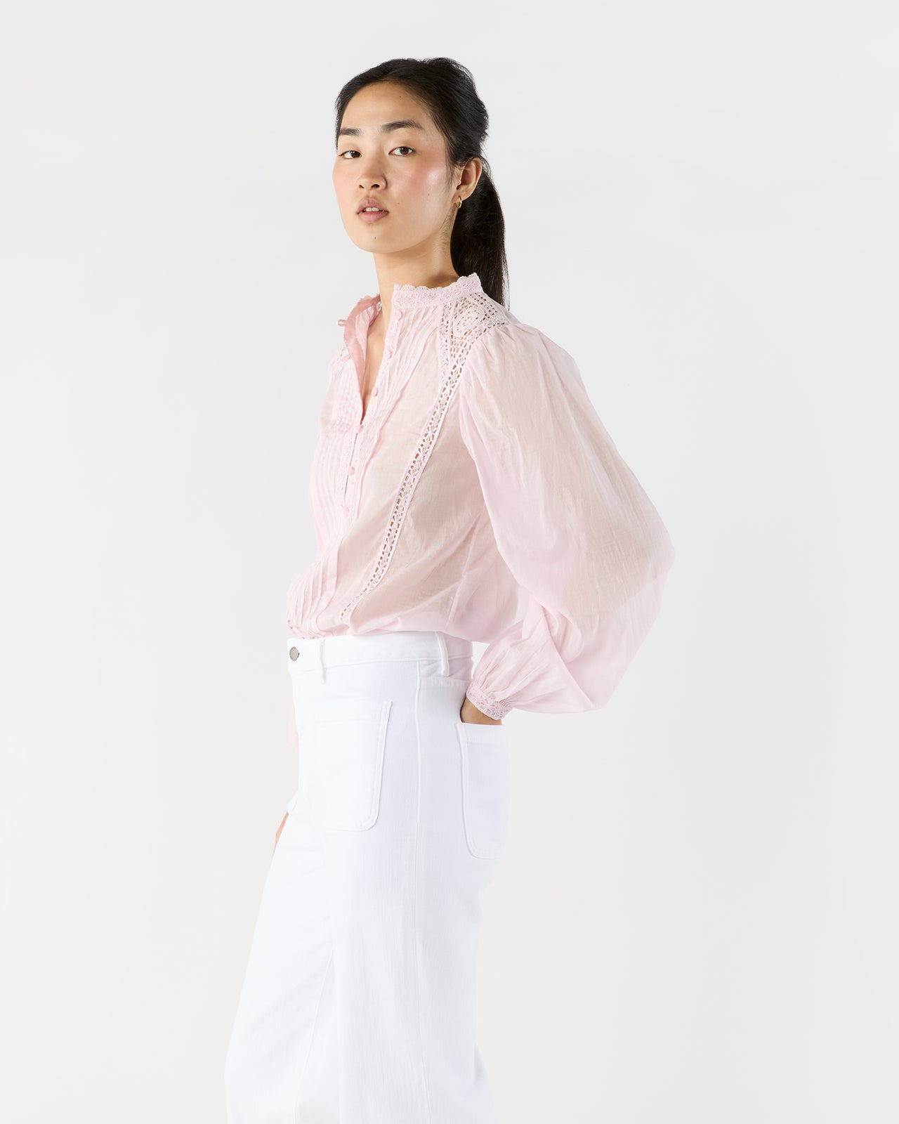 Greicy Top in Light Pink