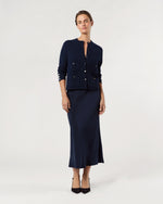 Load image into Gallery viewer, Gabby Cardigan in Navy Cashmere
