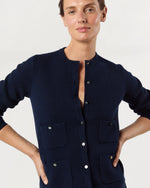 Load image into Gallery viewer, Gabby Cardigan in Navy Cashmere
