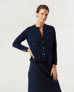 Load image into Gallery viewer, Gabby Cardigan in Navy Cashmere
