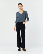 Load image into Gallery viewer, Kendall Flare 5-Pocket Jean in Navy Stretch Cord
