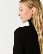 Load image into Gallery viewer, Alida Turtleneck Sweater in Black Escorial Wool
