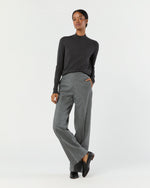 Load image into Gallery viewer, Laura Sweater in Heather Charcoal Escorial Wool
