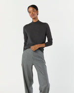Load image into Gallery viewer, Laura Sweater in Heather Charcoal Escorial Wool

