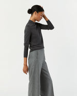 Load image into Gallery viewer, Laura Sweater in Heather Charcoal Escorial Wool
