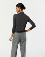 Load image into Gallery viewer, Laura Sweater in Heather Charcoal Escorial Wool
