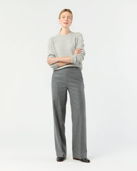 Hutton Pant in Heather Grey Stretch Flannel