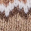 Fair Isle Pom-Pom Beanie in Camel Donegal Multi Cashmere