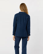 Load image into Gallery viewer, Tyrolean Jacket in Heather Navy Boiled Wool
