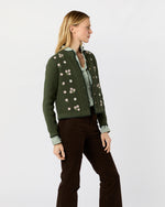 Load image into Gallery viewer, Greta Cardigan in Thyme Extra Fine Merino Wool
