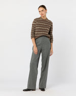 Load image into Gallery viewer, Alpine Fair Isle Sweater in Hazelnut Multi Cashmere/Silk
