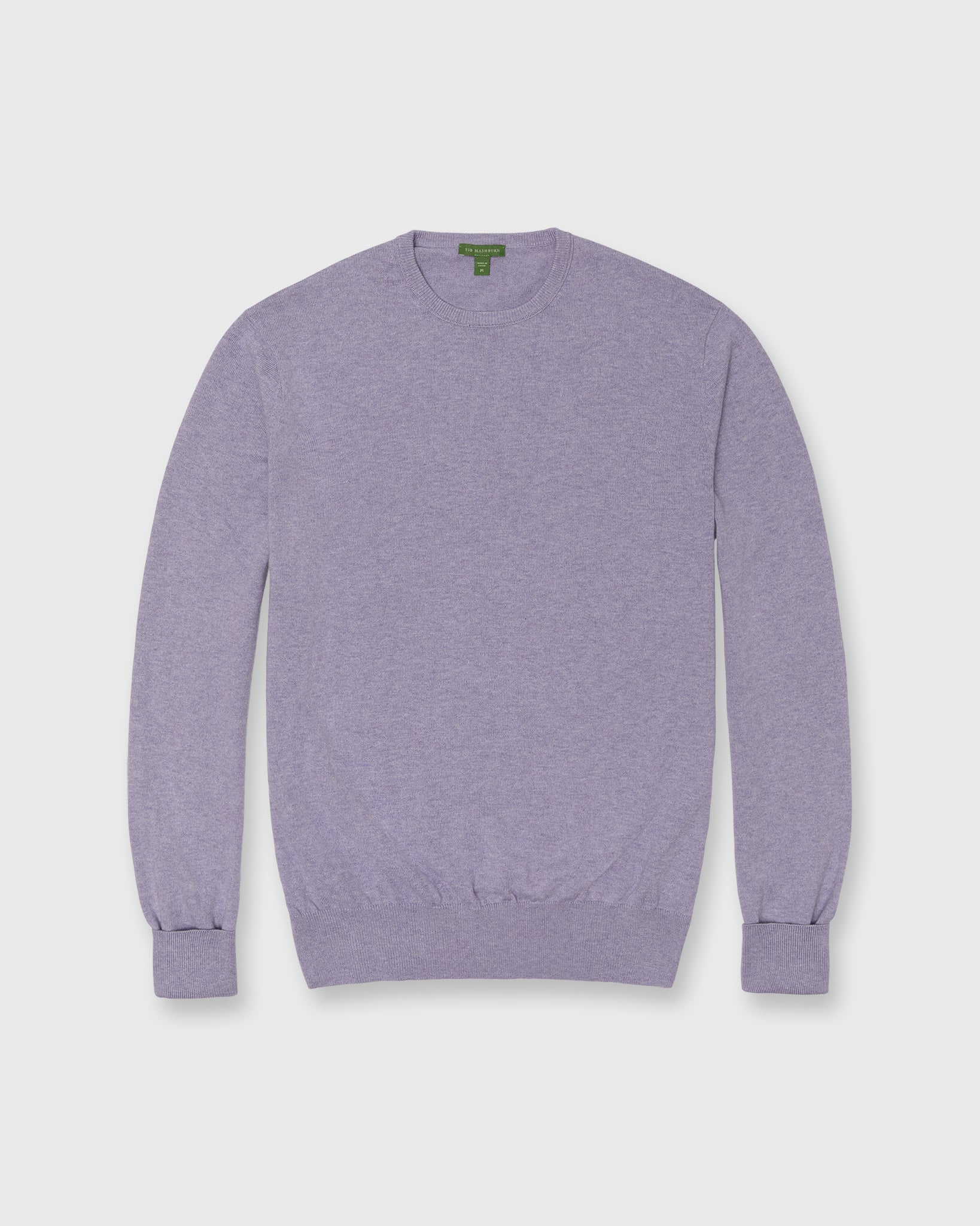 Casual Crewneck Sweater in Crocus Cotton/Cashmere | Shop Sid Mashburn