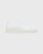 Load image into Gallery viewer, Low-Top Lace-Up Sneaker in White Perforated Leather
