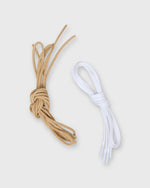 Load image into Gallery viewer, Low-Top Lace-Up Sneaker in White Perforated Leather
