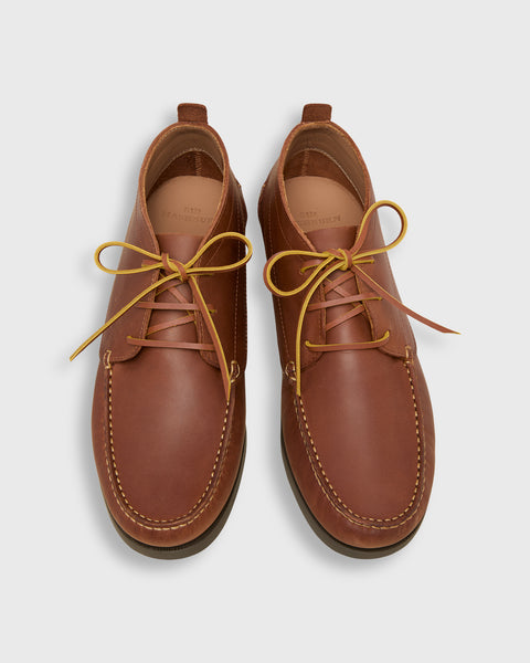 Chukka Camp Moccasin in Whiskey Leather | Shop Sid Mashburn