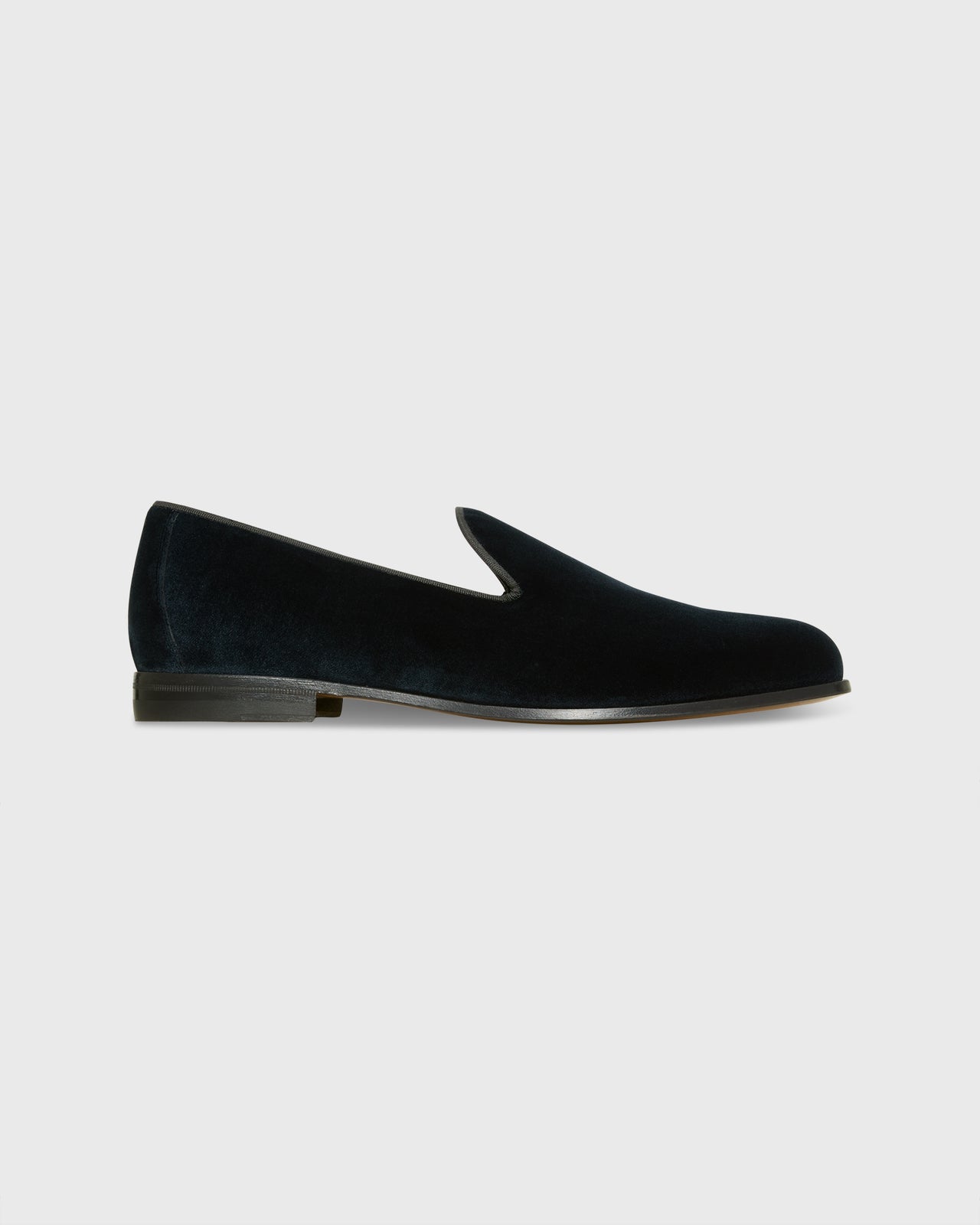 Formal Slipper in Navy Velvet