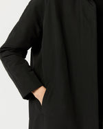 Load image into Gallery viewer, Agatha Cashpad Coat in Black Cotton/Nylon Faille
