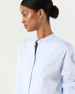 Load image into Gallery viewer, Christiane Bib-Front Tunic in Sky Poplin
