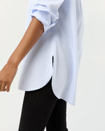 Load image into Gallery viewer, Christiane Bib-Front Tunic in Sky Poplin
