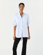 Load image into Gallery viewer, Christiane Bib-Front Tunic in Sky Poplin
