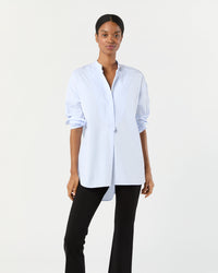 Christiane Bib-Front Tunic in Sky Poplin