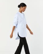 Load image into Gallery viewer, Christiane Bib-Front Tunic in Sky Poplin
