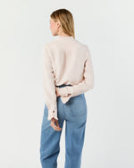 Load image into Gallery viewer, Frill Blouse in Pale Pink Silk Crepe de Chine
