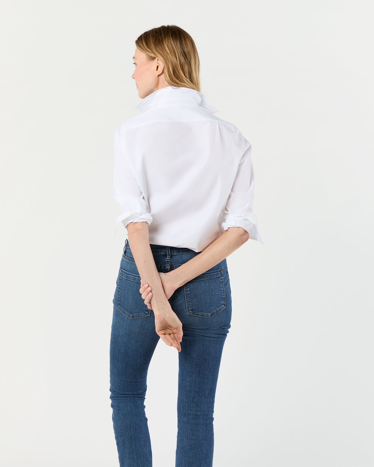 Sidney Shirt in White Poplin