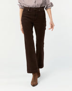 Load image into Gallery viewer, Kendall Flare 5-Pocket Jean in Coffee Stretch Cord
