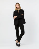 Load image into Gallery viewer, Palmer Blazer in Black Pressed Boiled Wool
